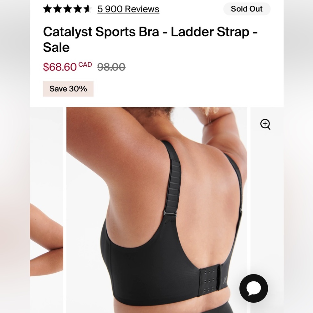 Knix Catalyst Sports Bra - Ladder Strap - Size 2
